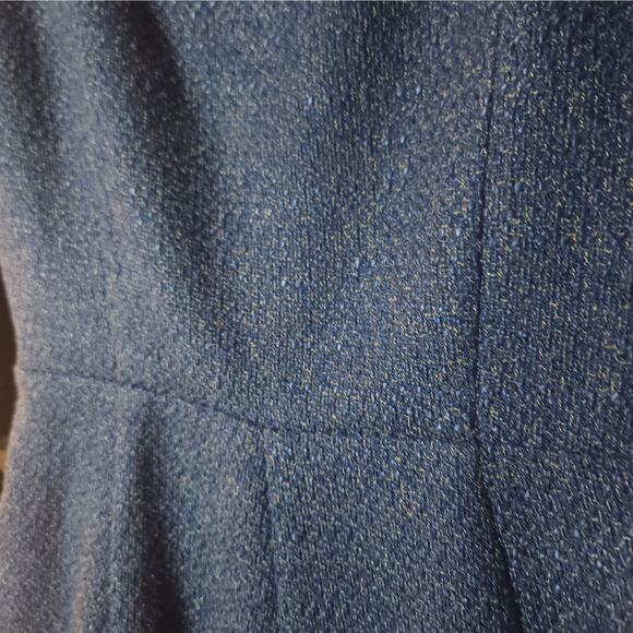 ELLE Grey Plaid Tweed Jumper Romper Women sz Small NWOT Preppy Academia - Picture 7 of 8